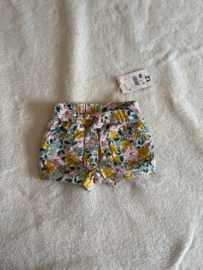 Short fleuri bébé Du Pareil Au Même – 6 mois - photo numéro 2