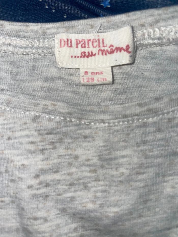 🩷 t-shirt taille 8 ans ML du pareil au même 🩷 - photo numéro 2
