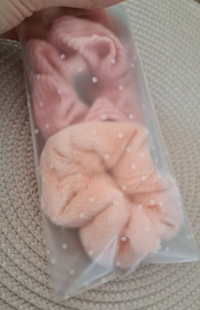 X2 Chouchou cheveux rose rose - photo numéro 5