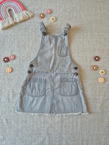 Robe salopette jean TAO 3 ans
