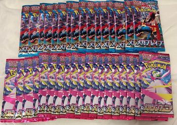 Lot de 36 boosters pokemon 19 paquets Méga Symphonia et 17 paquets Méga Rebelle japonais