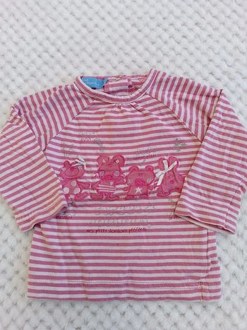 🔸 T-shirt manches longues Tout Simplement - 3 mois 🔸