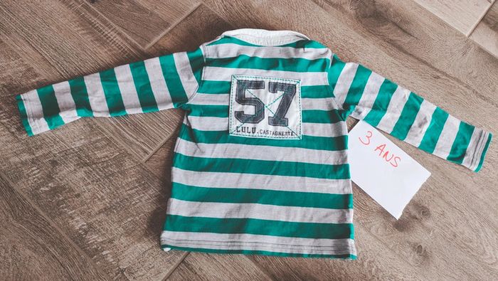 Magnifique polo lulu castagnette style rugby - photo numéro 2
