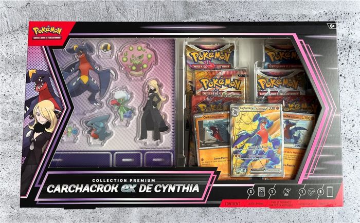 Coffret Carchacrok ex de Cynthia Pokémon