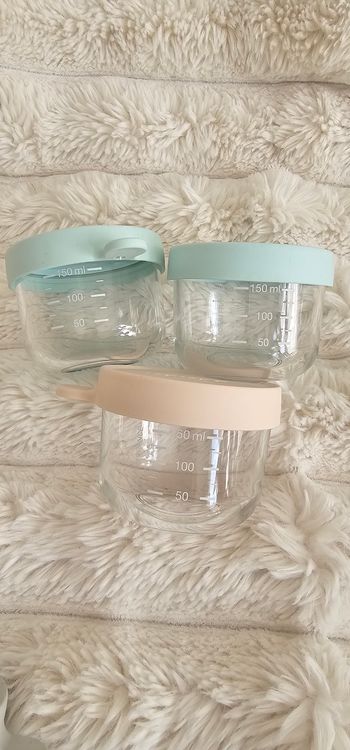 Lot de 3 pots en verre Béaba 150ml 