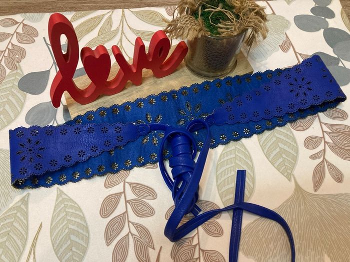 Ceinture bleue - ajustable - photo numéro 4