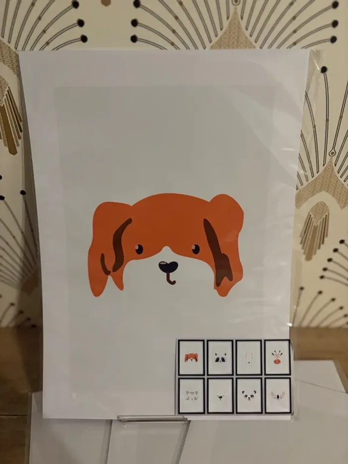 Affiches “Petits Museaux” pour chambre enfant - photo numéro 2