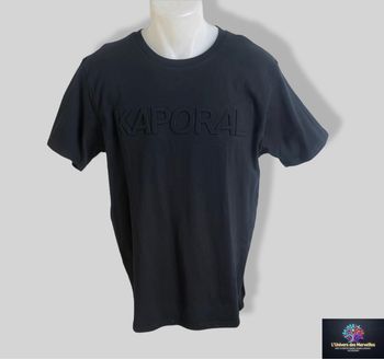 Tee-shirt noir col rond Kaporal - Taille M