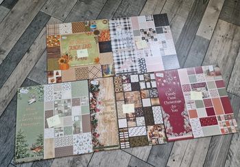 Lot de blocs scrapbooking