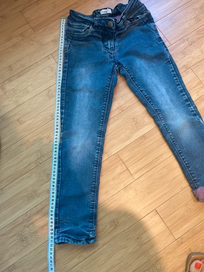 6 ans - pantalon matière jeans avec élastique de réglage et doublé intérieur - photo numéro 5