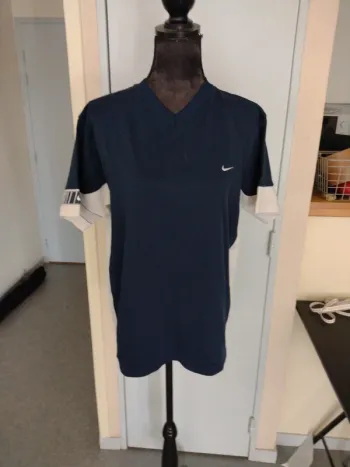 T-shirt Nike vintage bleu marine manches courtes - Taille L