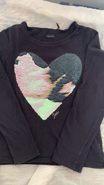 Teeshirt ikks sequin manche longues