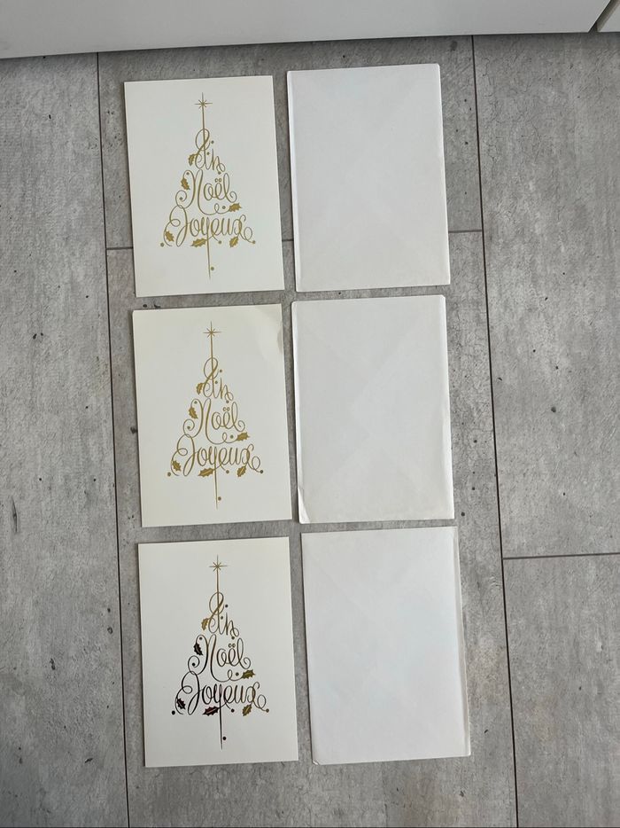 Lot 3 cartes un Noël joyeux - photo numéro 2