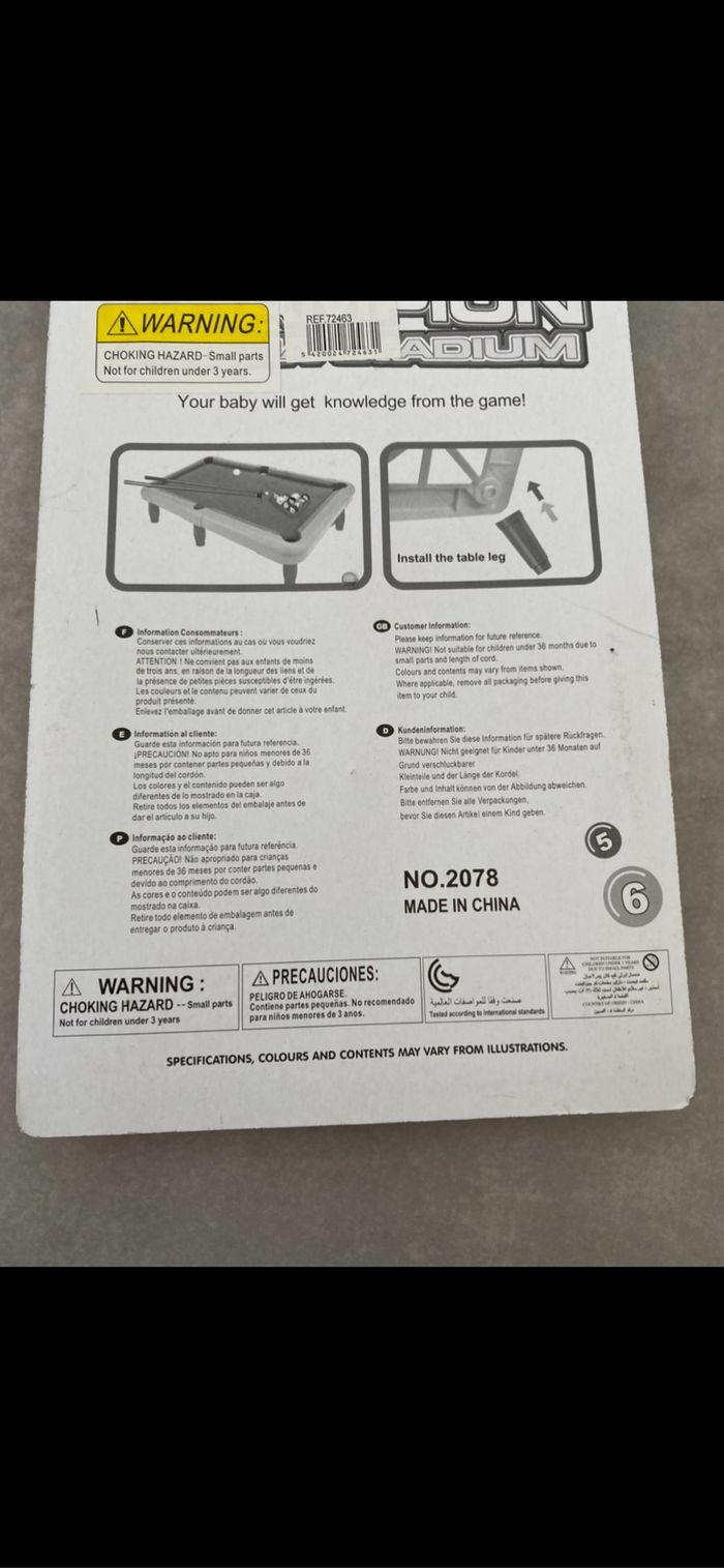 Jeu de poche et d'adresse billard 🎱 enfant - photo numéro 9