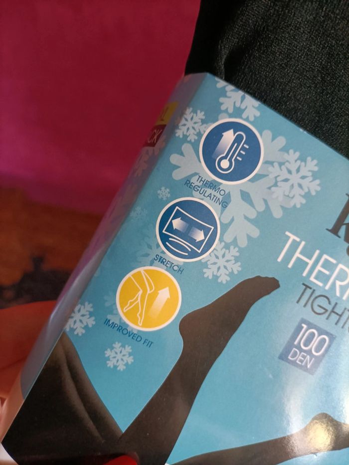 Collants thermiques noirs pour femme TL/XL - photo numéro 4