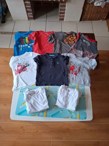 Lot t-shirt manches courtes 5 ans