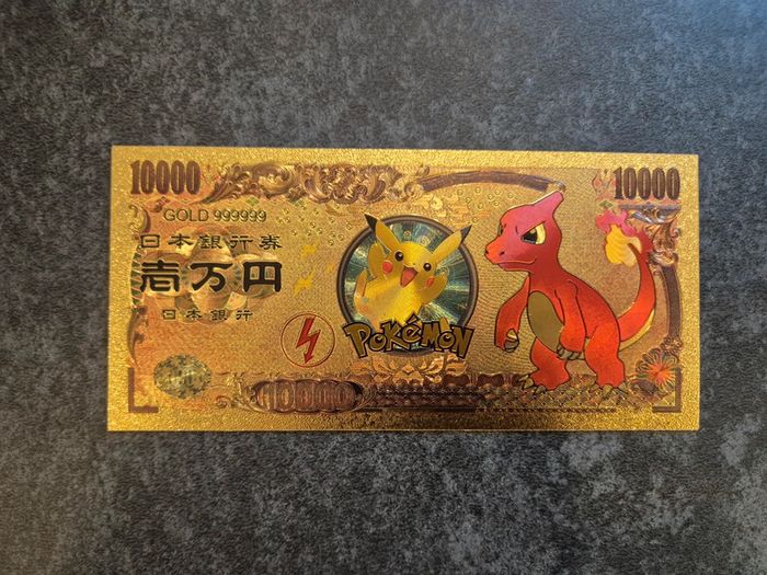 Billet OR à collectionner Pokemon