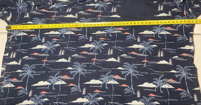 Tee-shirt bleu marine »Jules »motifs cocotiers - photo numéro 3