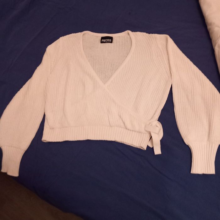 Pull femme blanc