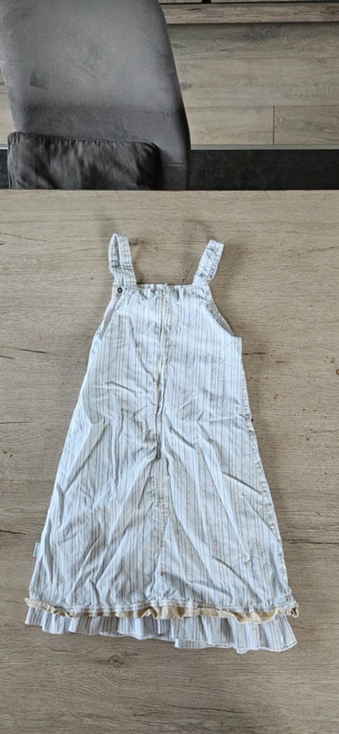 Robe courte à bretelle, blanche à lignes, Jean Bourget, taille 6 ans, nickel - photo numéro 7