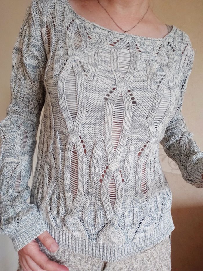 Pull gris - photo numéro 3