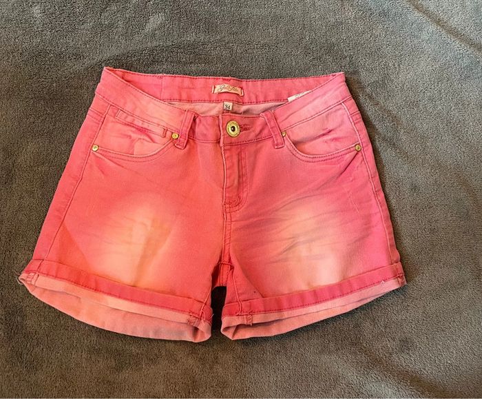 Short en jean rose