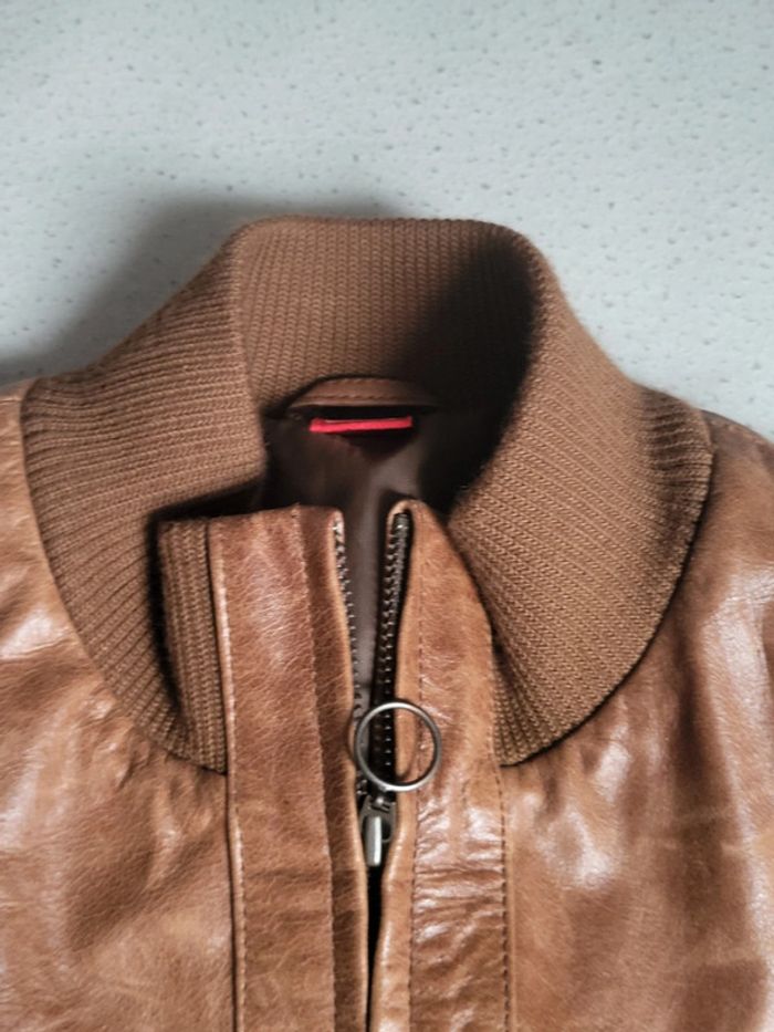 Magnifique veste en cuir vachette véritable. - photo numéro 3