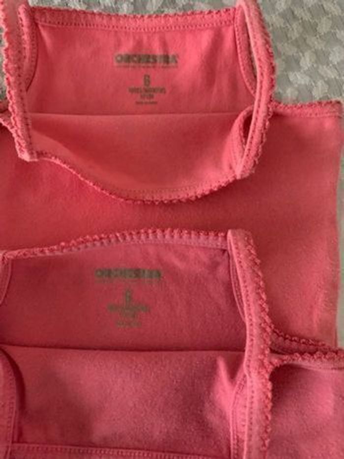 Lot de 6 Bodies à bretelles 6 mois fille - photo numéro 2