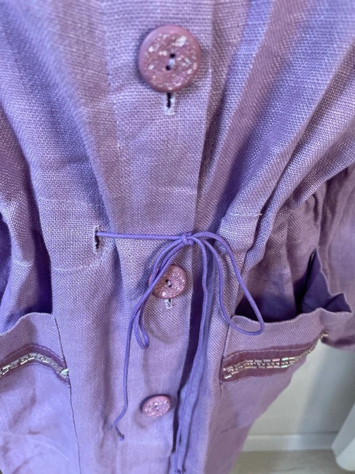 Robe brodée lilas - photo numéro 12