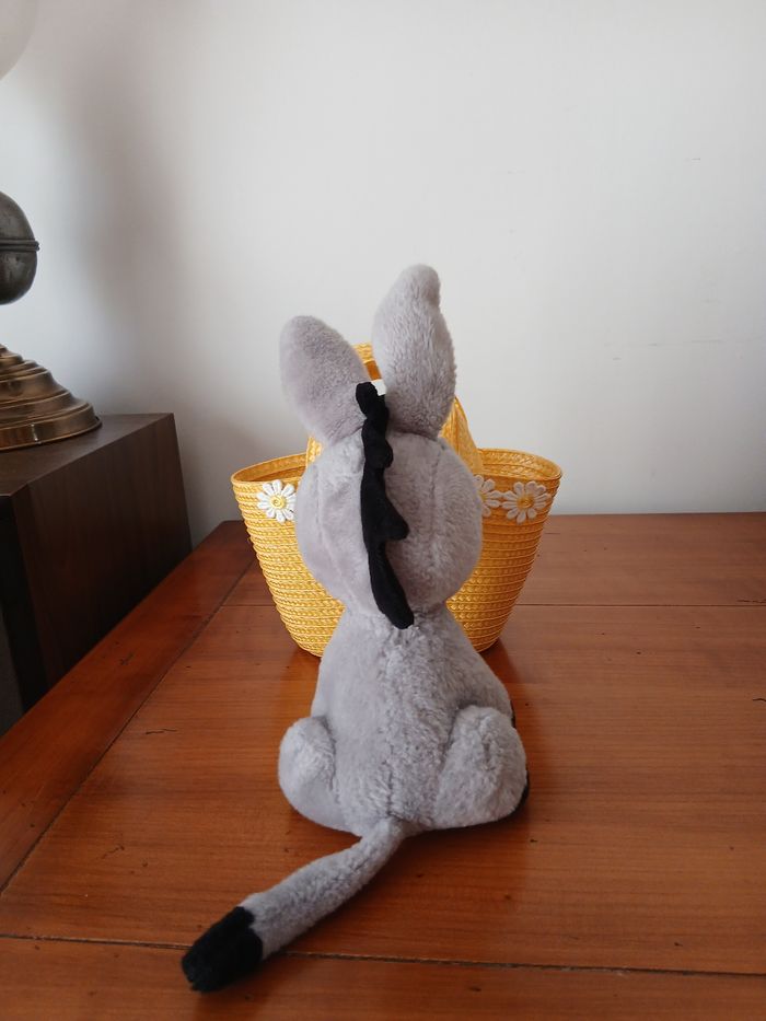Doudou-Peluche Petit Âne gris *22 cm - photo numéro 8