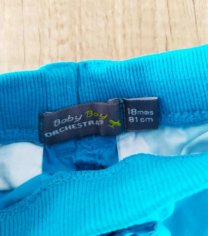 Short bermuda turquoise garçon 18 mois Orchestra - photo numéro 3