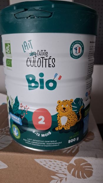 Lait 2 éme âge biologique Les petits culottés