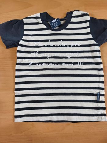T shirt type marinière