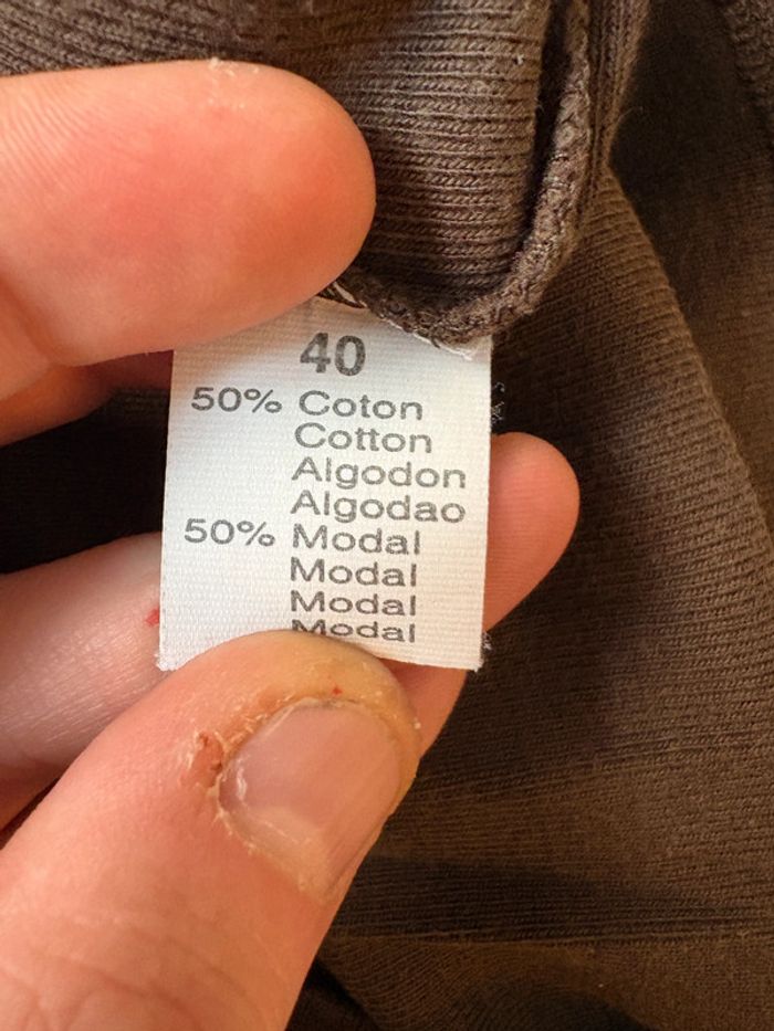 Tee-shirt Caroll couleur marron Taille 40 - photo numéro 4