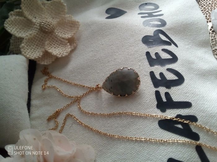 Collier Labradorite, pierre naturelle de protection - photo numéro 3