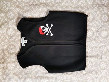 Gilet polaire sans manches noir pirate vintage vertbaudet 2 ans