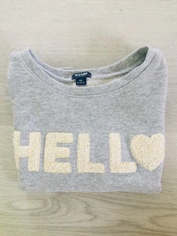 Pull fille hello 4 ans kiabi fille sweat-shirt