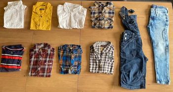 Lot vêtements garçon 4/6 ans - jeans - chemises pépé jeans - orchestra - tape à l’œil - hilfiger
