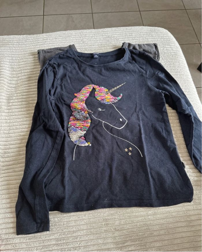 T-shirt fille manches longues