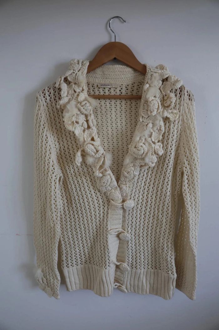 C38 Gilet Crochet Philippe Carat Taille L