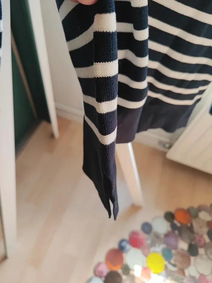 Pull marinière femme monoprix t.L - photo numéro 6