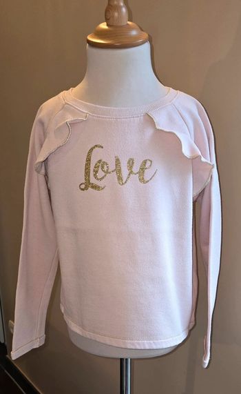 Pull sweat Love 8 ans