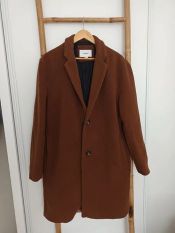 Manteau veste blazer en laine marron Pull & Bear taille L