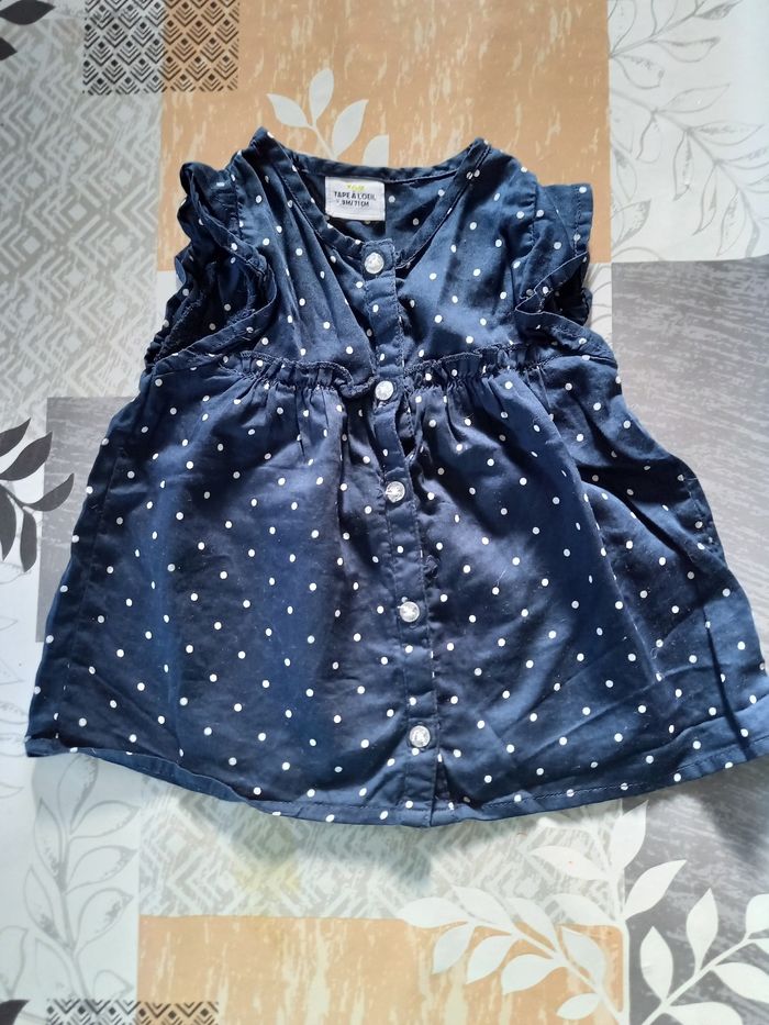 Chemisette fille 9 mois