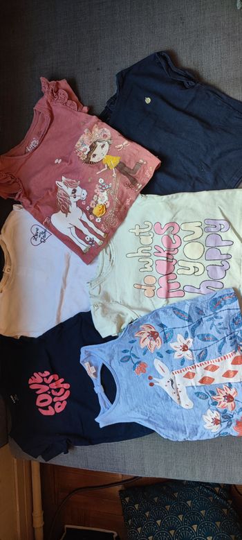 Lot de 5 t-shirt été 24 mois