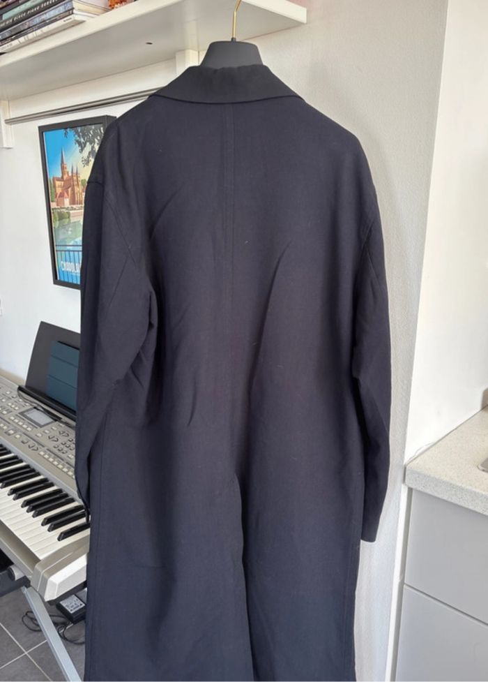 Trench Sandro long noir taille L - bon état - photo numéro 5