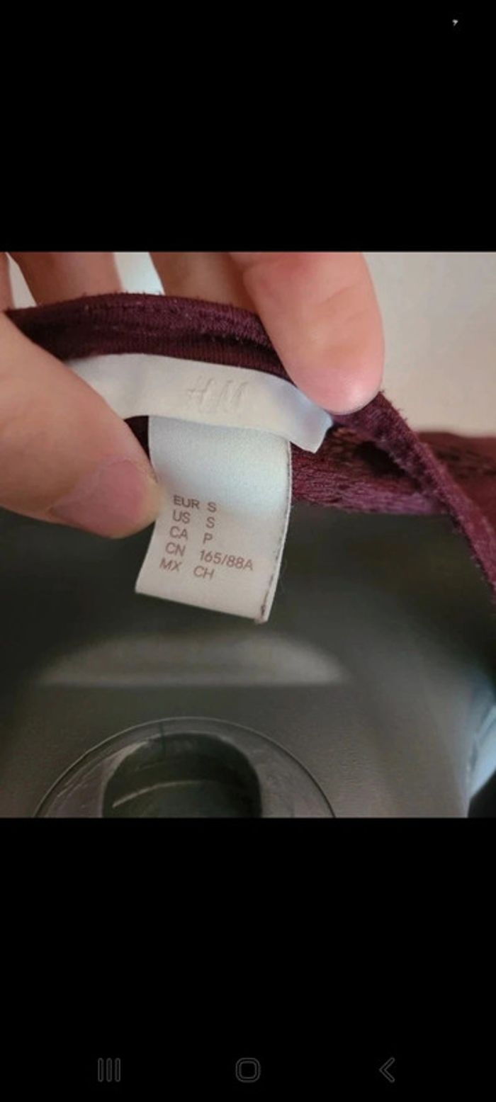 Blouse bordeaux 36/38 - photo numéro 6