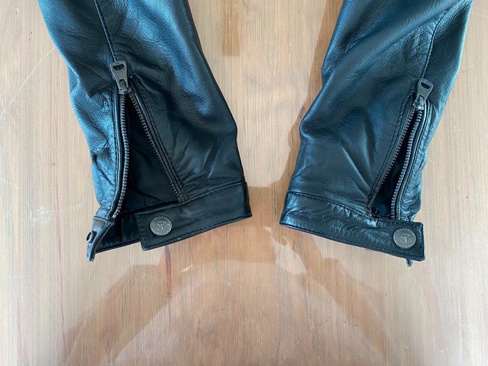 Blouson Redskins en cuir noir taille S - photo numéro 18