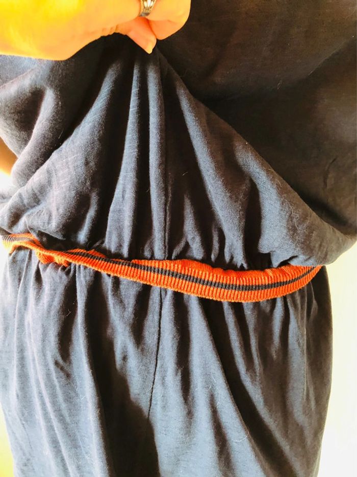 💙Robe t-shirt ethnique hippie marine imprimée🤎navy t-shirt dress💙 - photo numéro 9