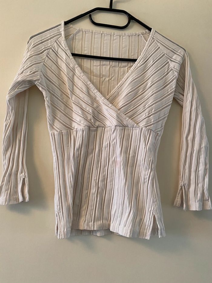 Blouse manches 3/4 Jennyfer Taille M
